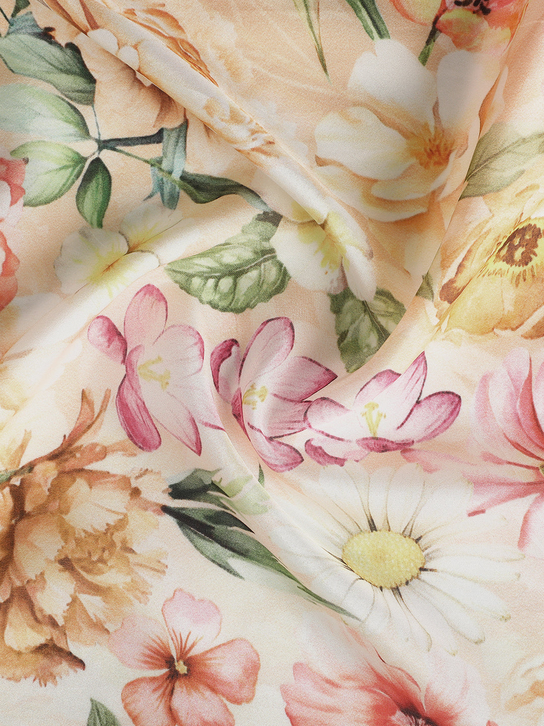 Gardenia Women Floral Pure Silk Printed Stole