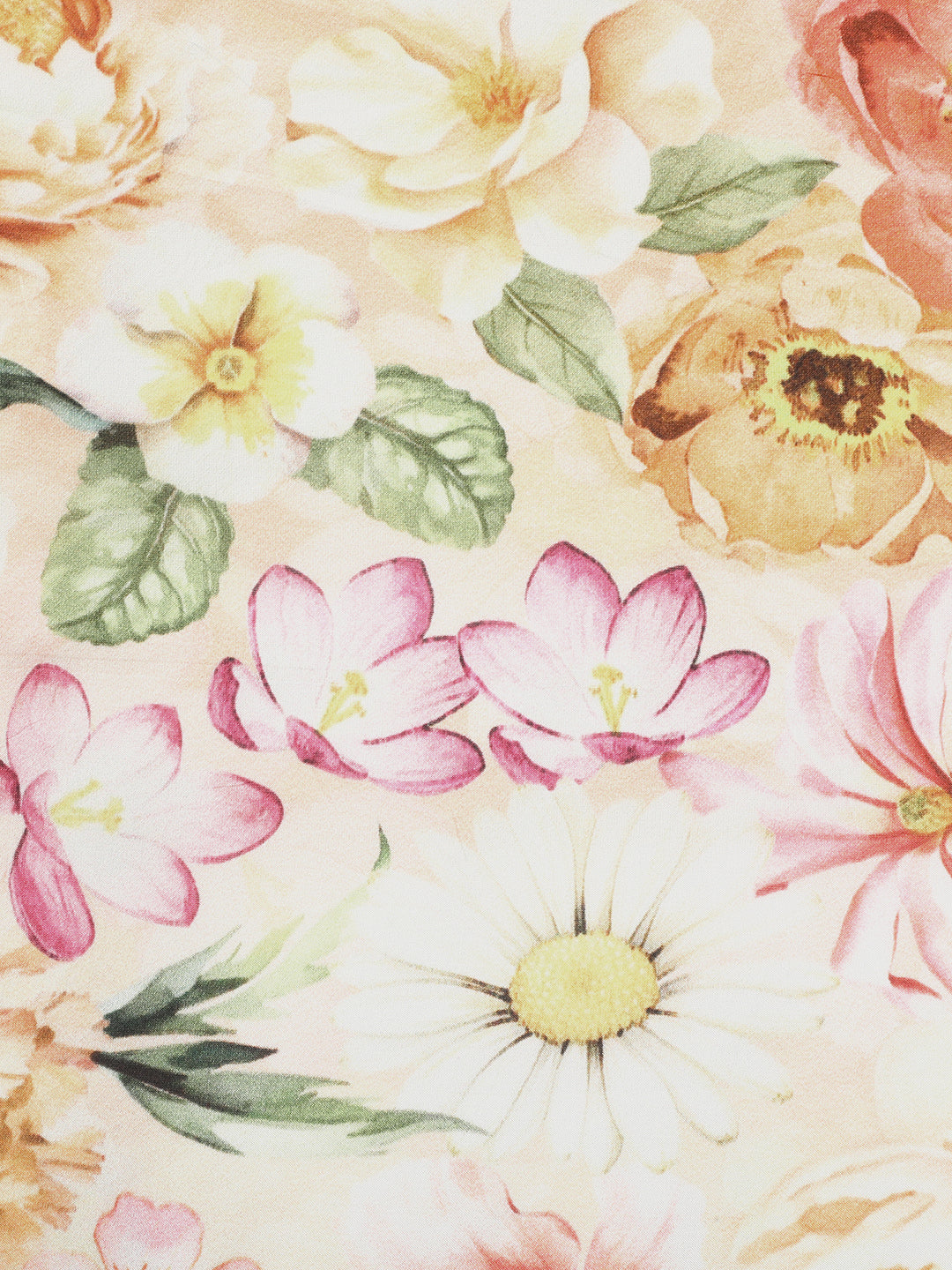 Gardenia Women Floral Pure Silk Printed Stole
