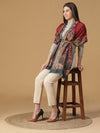 Enchanted Harmony Wool Lurex Printed Stole