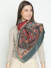 Enchanted Harmony Wool Lurex Printed Stole