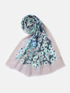 Blossom Multi-Color Floral Wool Lurex Printed Stole