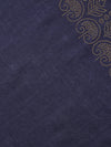 Opal Dream Navy Woolen Embellished Stole