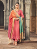 Akaar: Coral Jacquard Embroidered Stitched Suit & Dupatta Set