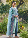 Kashida:Calico Chintz Woven Design Unstitched Suit Set