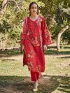 Dharee:Nadia Schiffli Floral Printed Unstitched Suit Set