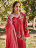 Dharee:Nadia Schiffli Floral Printed Unstitched Suit Set