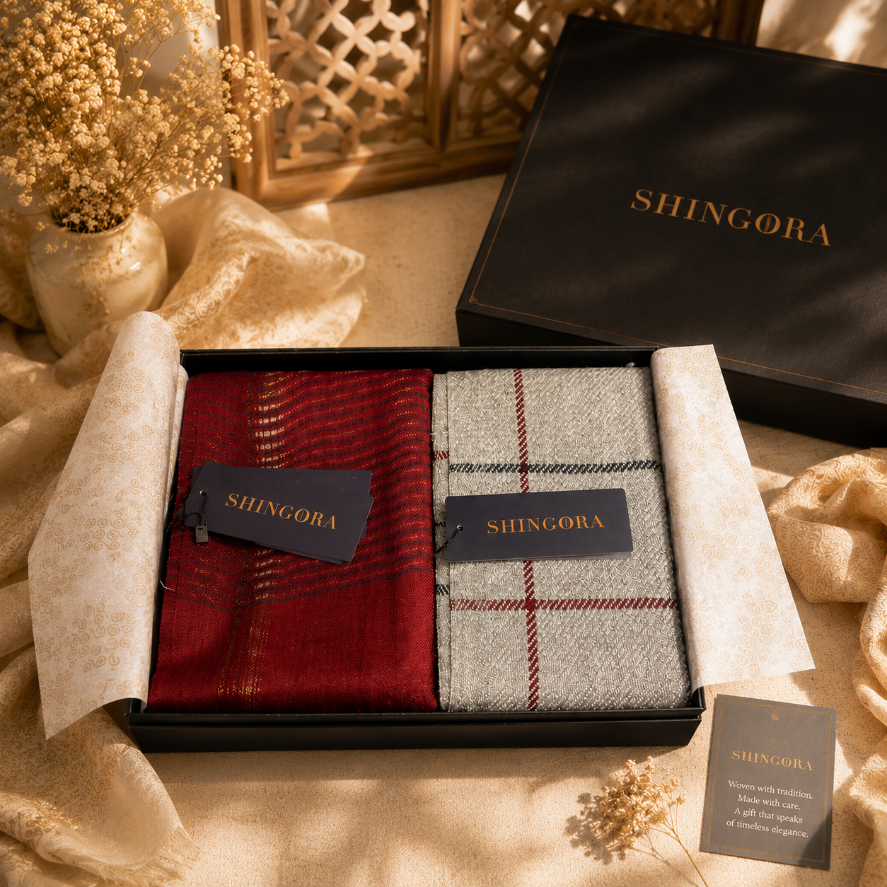 Shingora Crimson Elegance Gift Set – Premium Winter Luxury Collection
