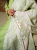 Pista Green Woven Design Unstitched Suit & Dupatta Set