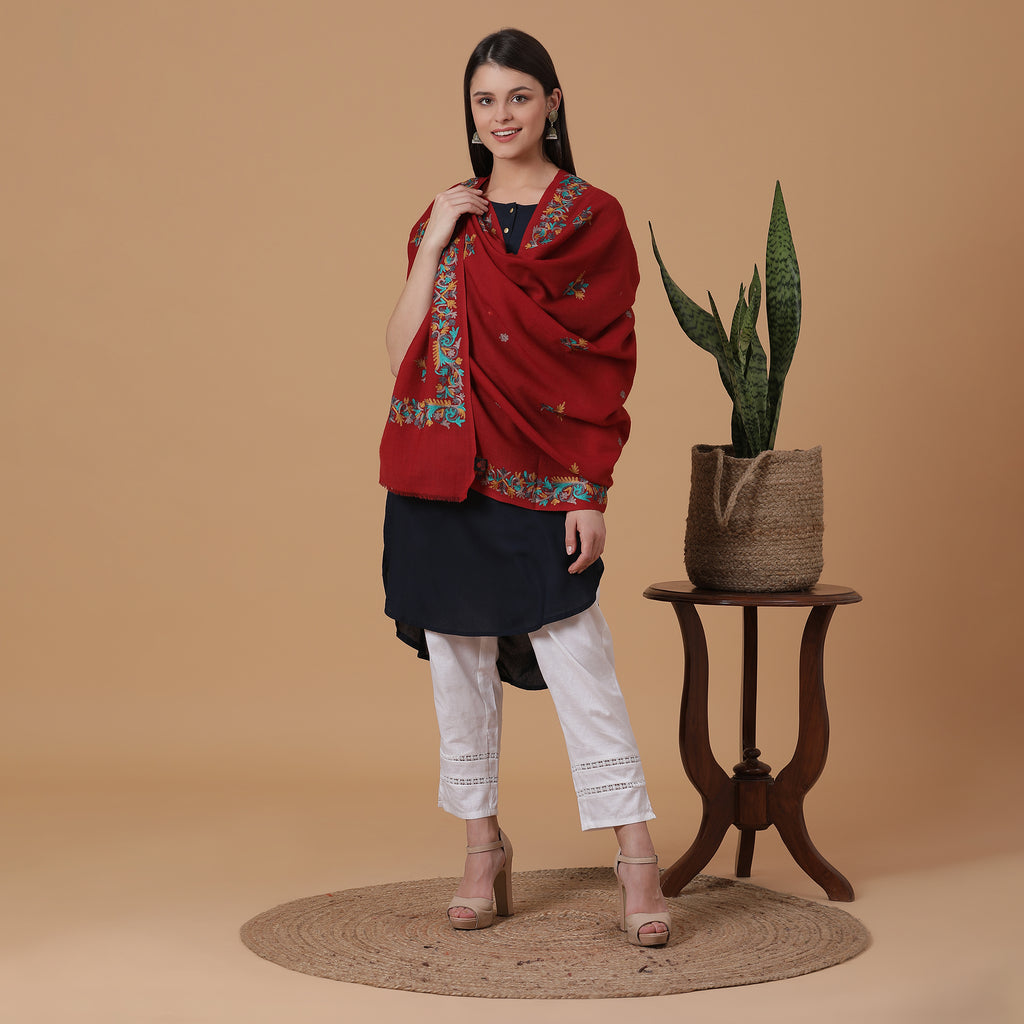 Maroon deals shawl online