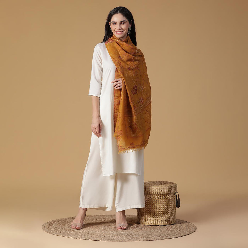 Glass Door Wool Blend Stole