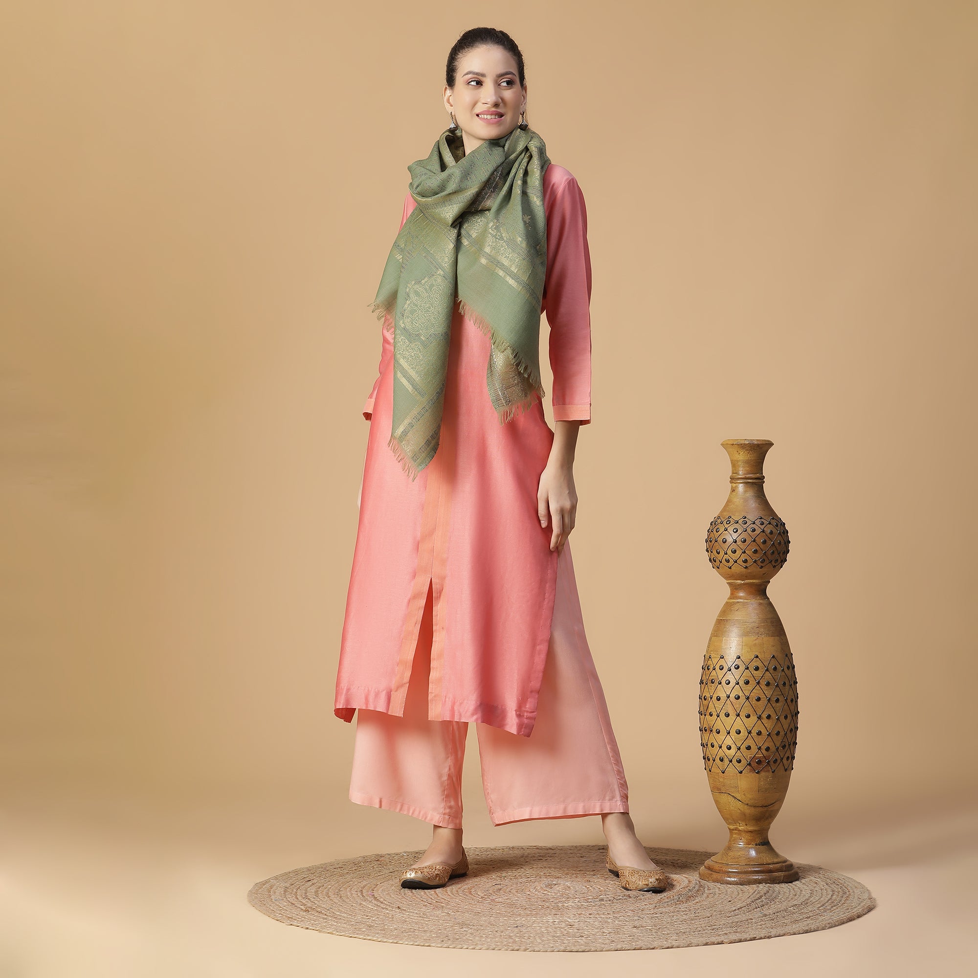 Nagma Woven Design Woolen Stole