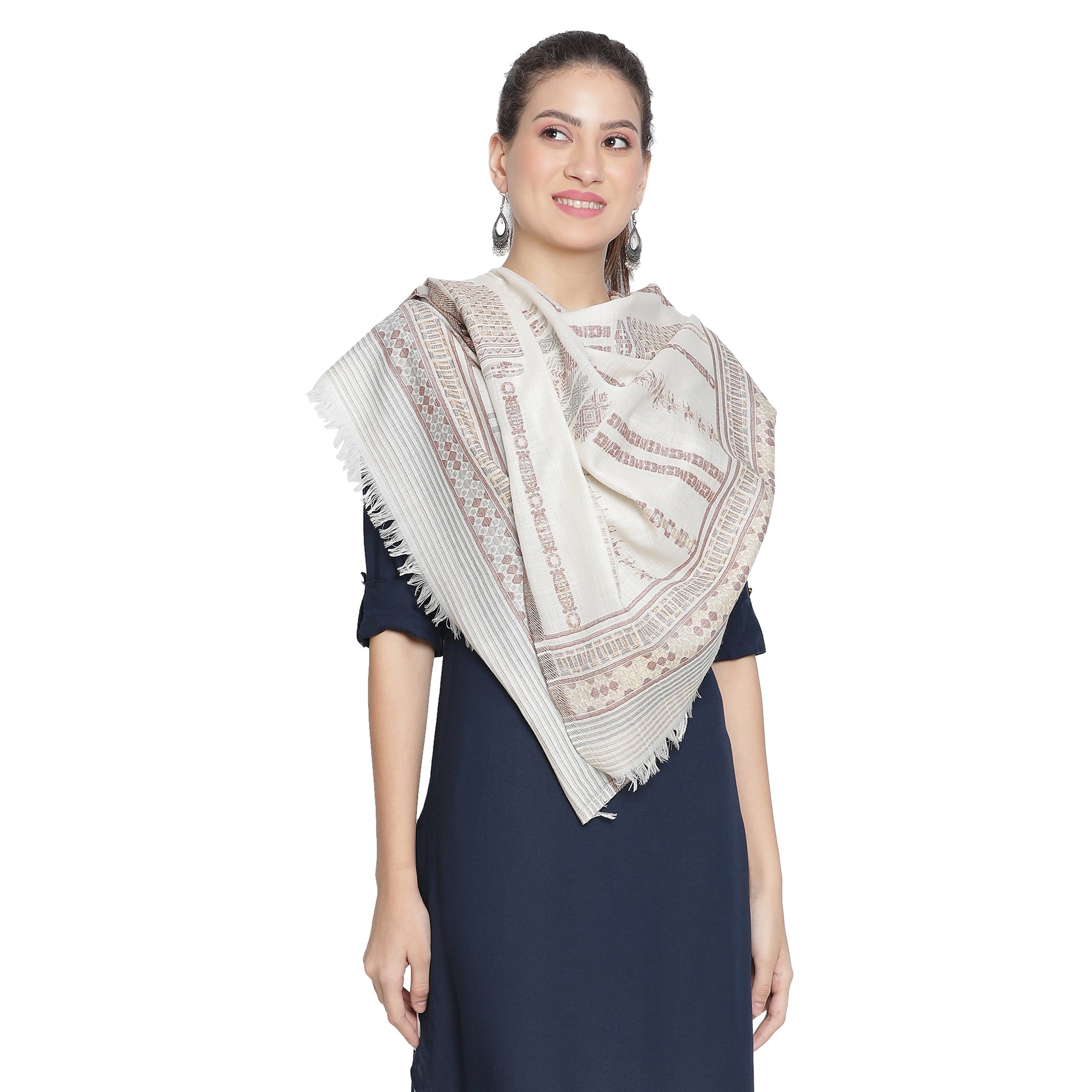 Saumya Design Glam Metallic Wool Stole