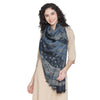 Swan Wool & Lurex Jacquard Stole