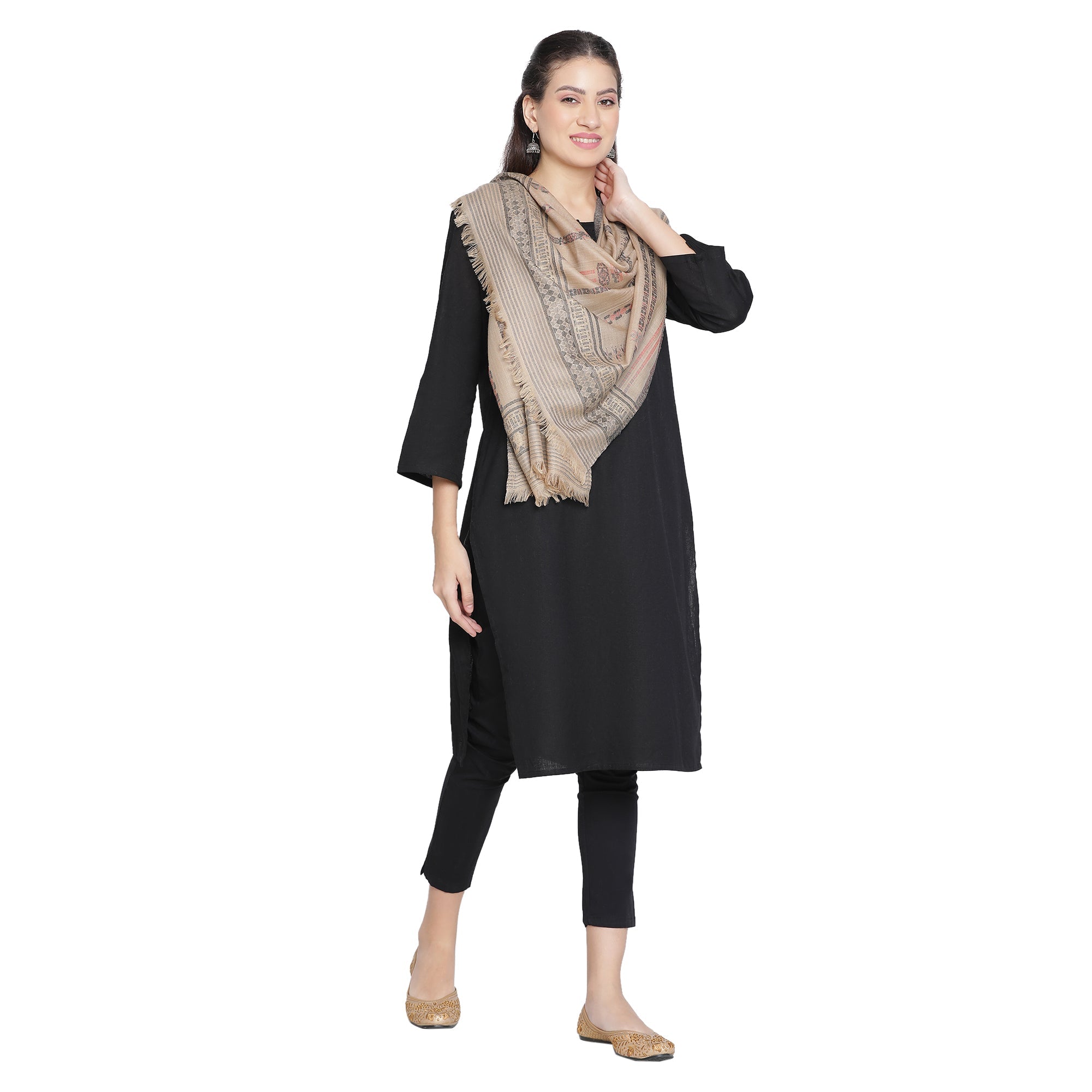 Saumya Design Glam Metallic Wool Stole
