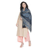 Swan Wool & Lurex Jacquard Stole