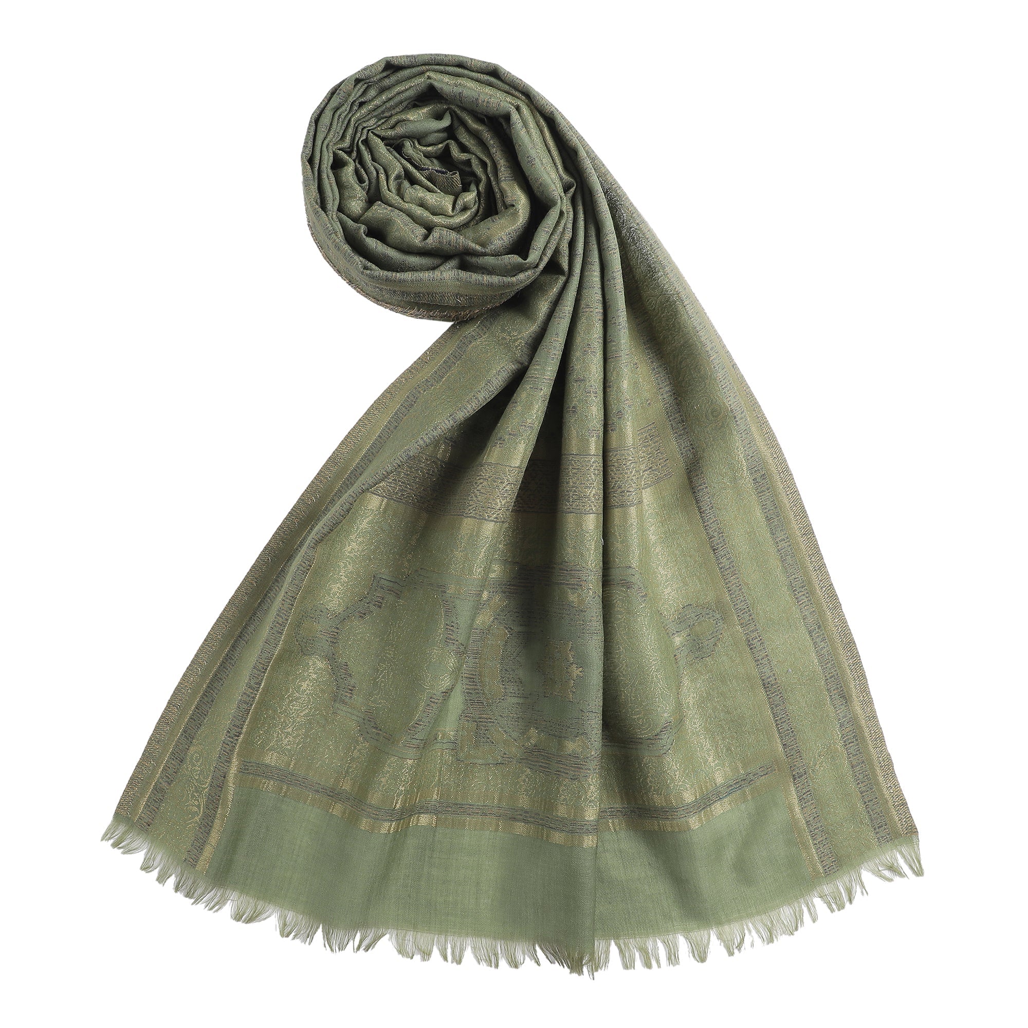 Nagma Woven Design Woolen Stole