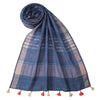 Multiple Stripes Wool & Lurex Dobby Stole