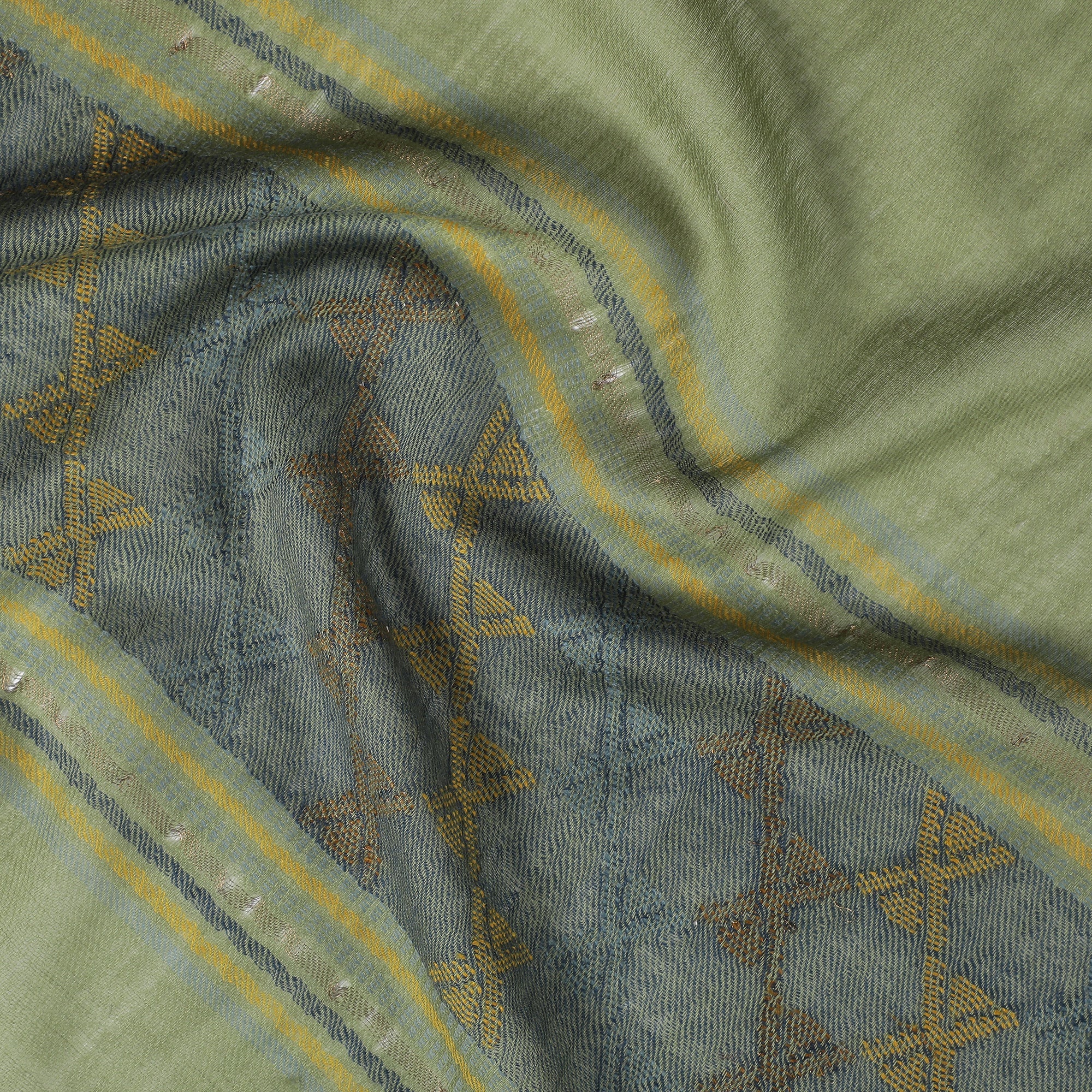 Ibadat Wool Metallic Dobby Shawl