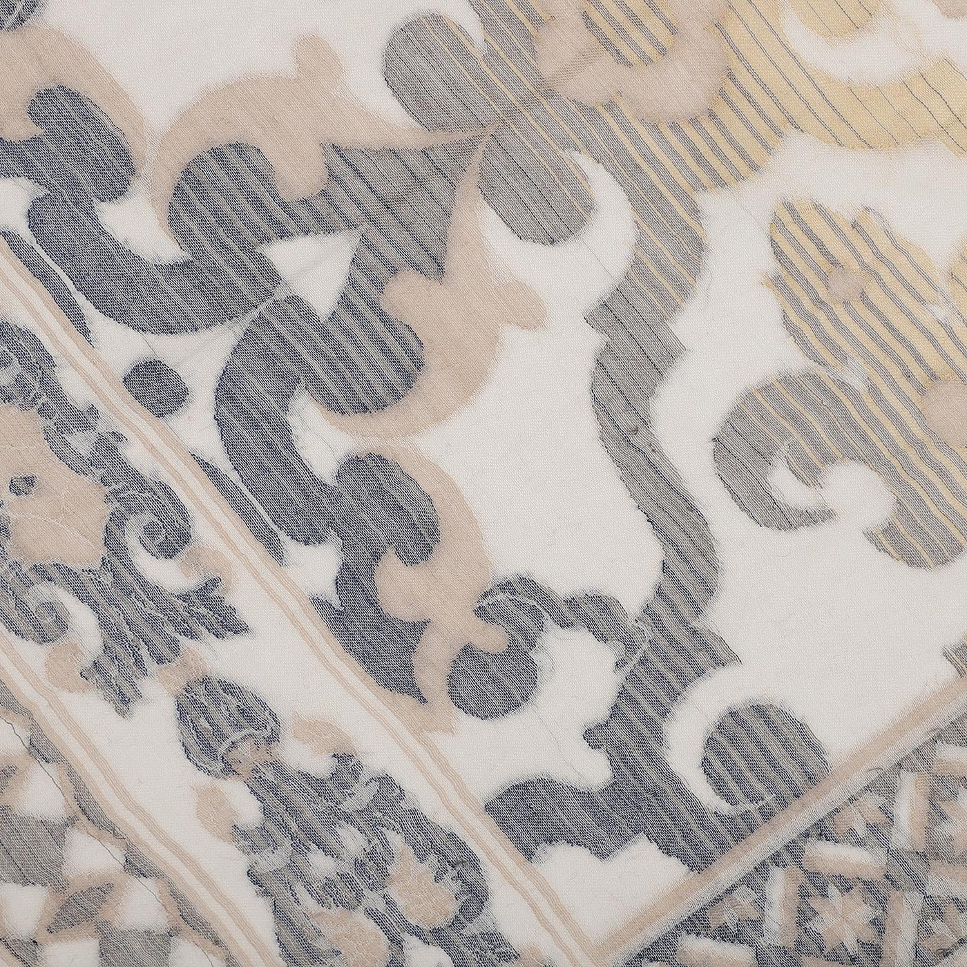 Merriam Wool & Lurex Jacquard Stole