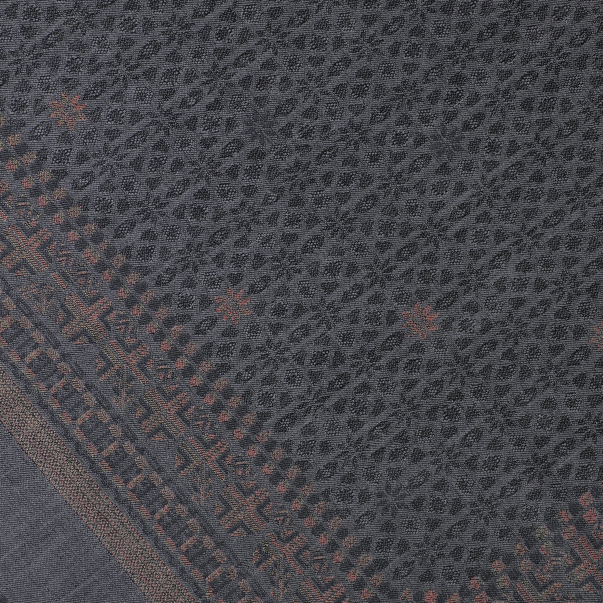 Dotted Wool Blend Woven Design Stole