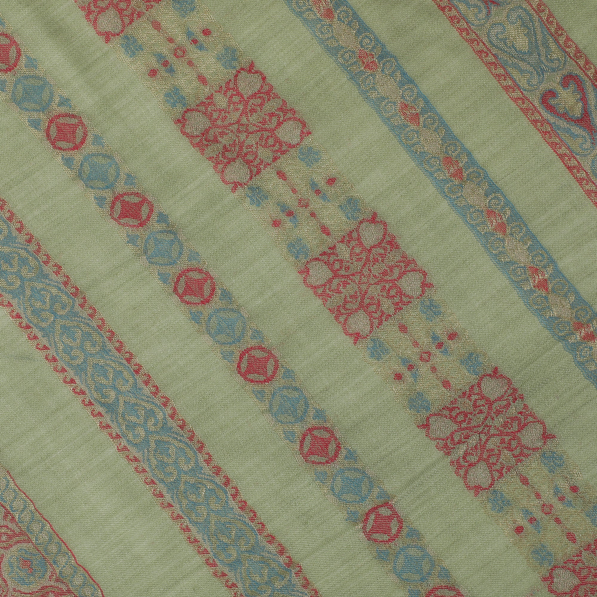 Saffiya Woven Design Wool Mettalic Stole