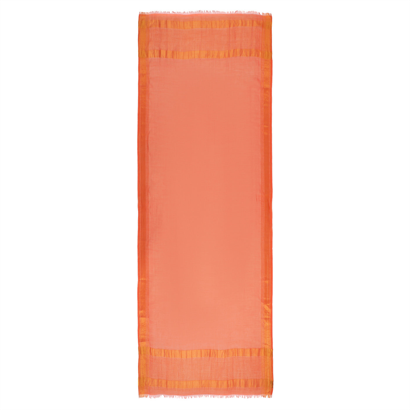 Dark Rust Dobby Woven Zari Dupatta