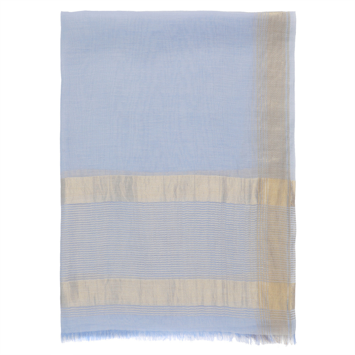 Baby Pink Dobby Woven Zari Dupatta