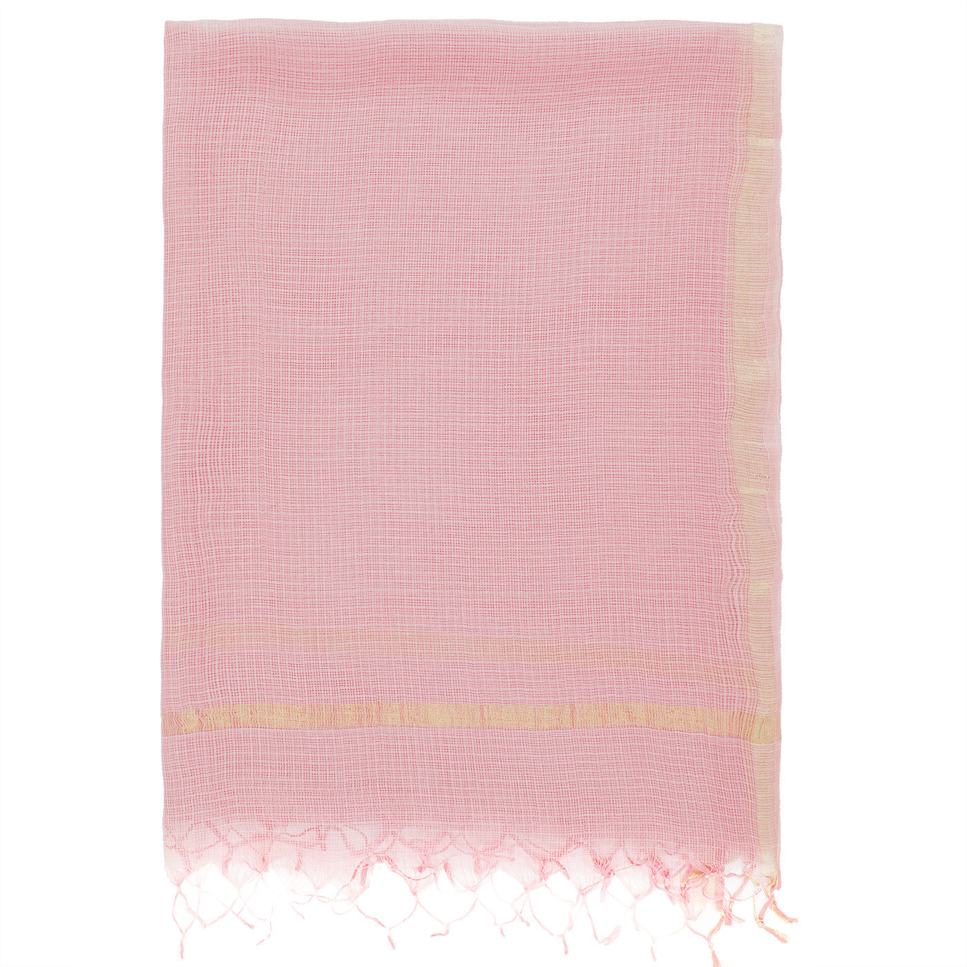 Peach Kota Cotton Dobby Dupatta