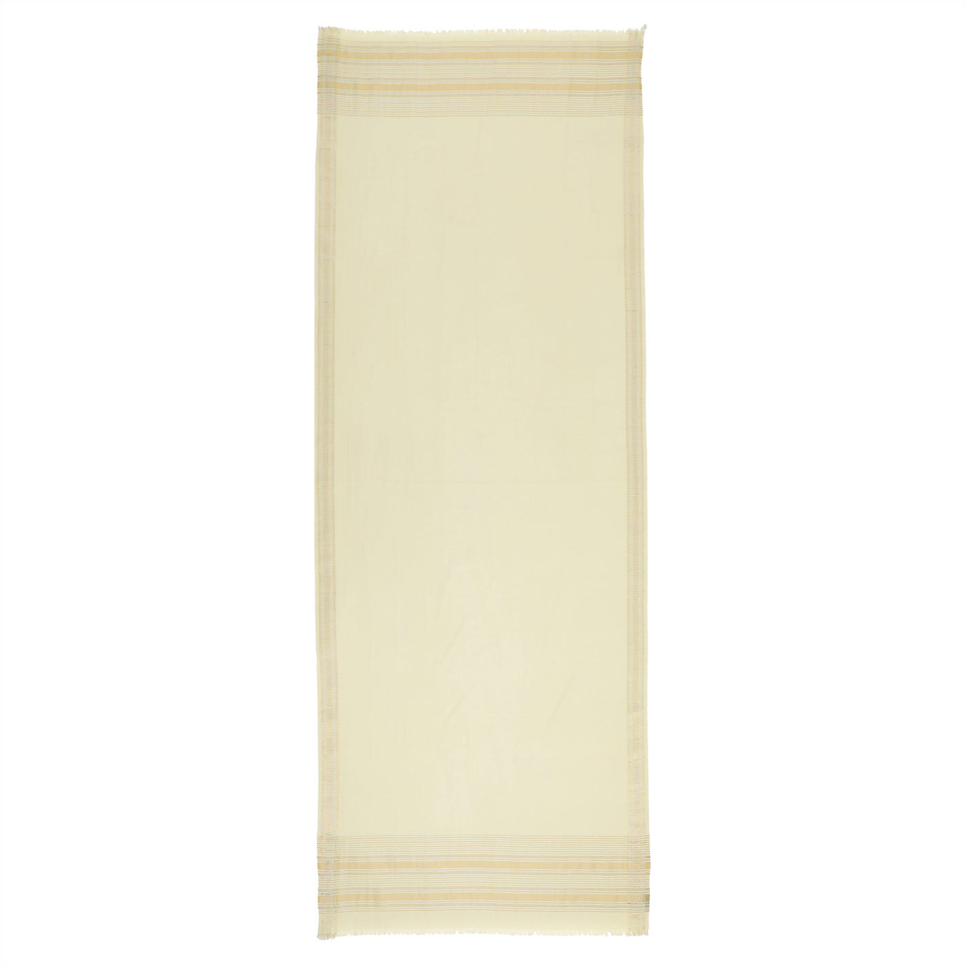 Lemon Yellow Cotton Tencel Dobby Dupatta