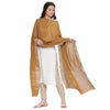 Gold Cotton Tencel Woven Dupatta