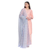 Sky Blue Silk Blend Dobby Dupatta