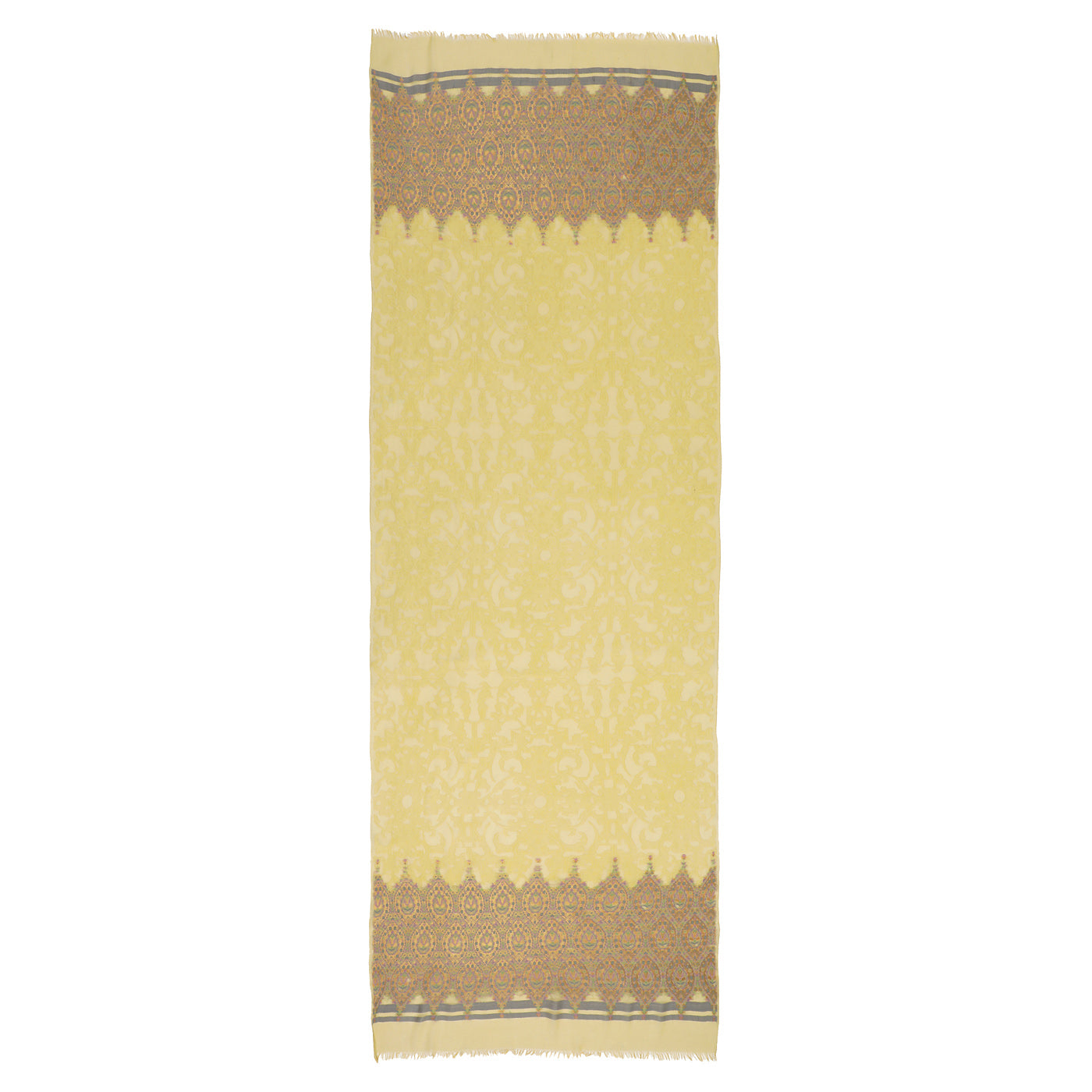 Yellow Jacquard Bamberg/Tencel Dupatta
