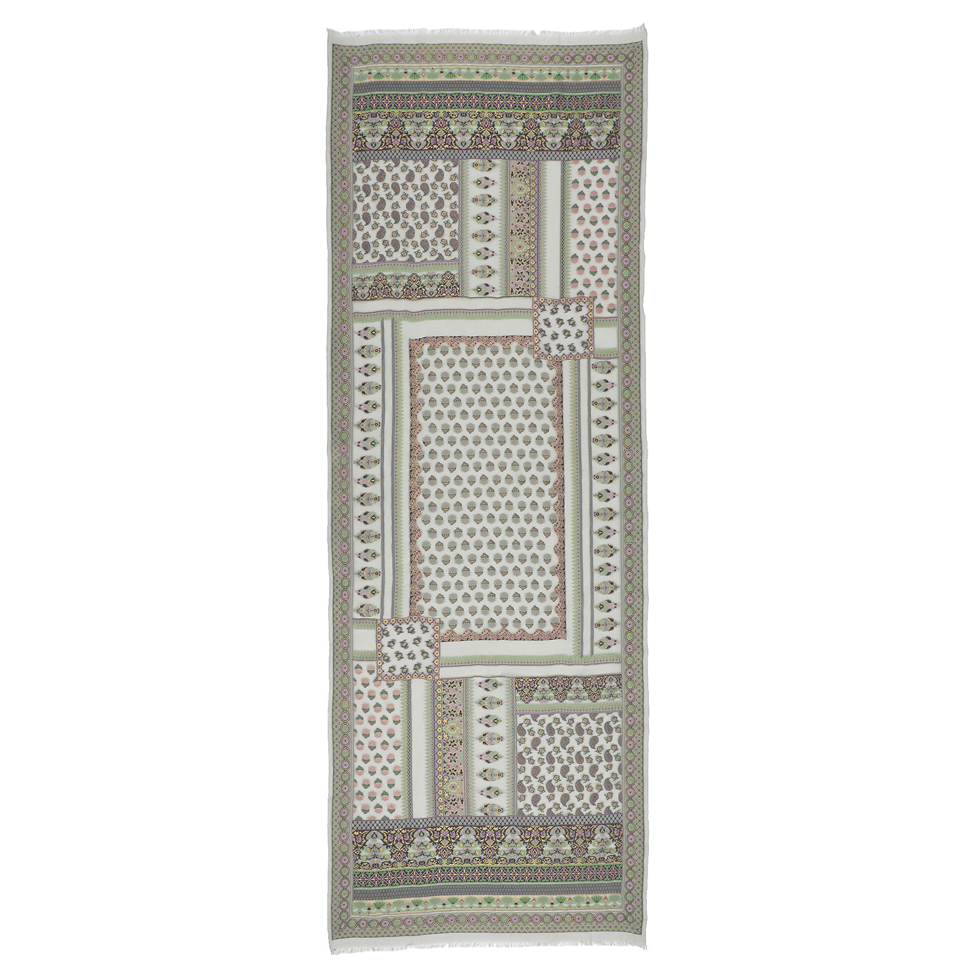 Grey Jacquard Silk/Zari Blend Dupatta