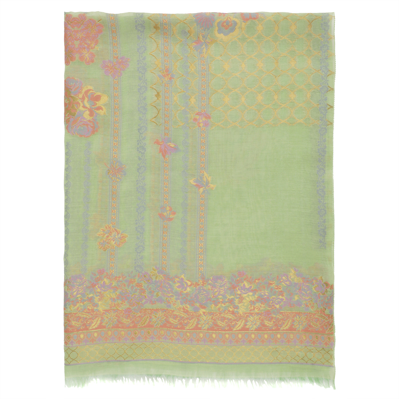 Pista Jacquard Tencel/Metallic Blend Dupatta