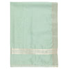 Sea Green Polyester Cotton Plain Dobby Dupatta