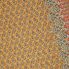 Yellow Metallic Cotton Silk Printed Dupatta