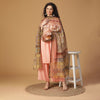 Vibrant Color Printed  Metallic Silk Tencel Dupatta