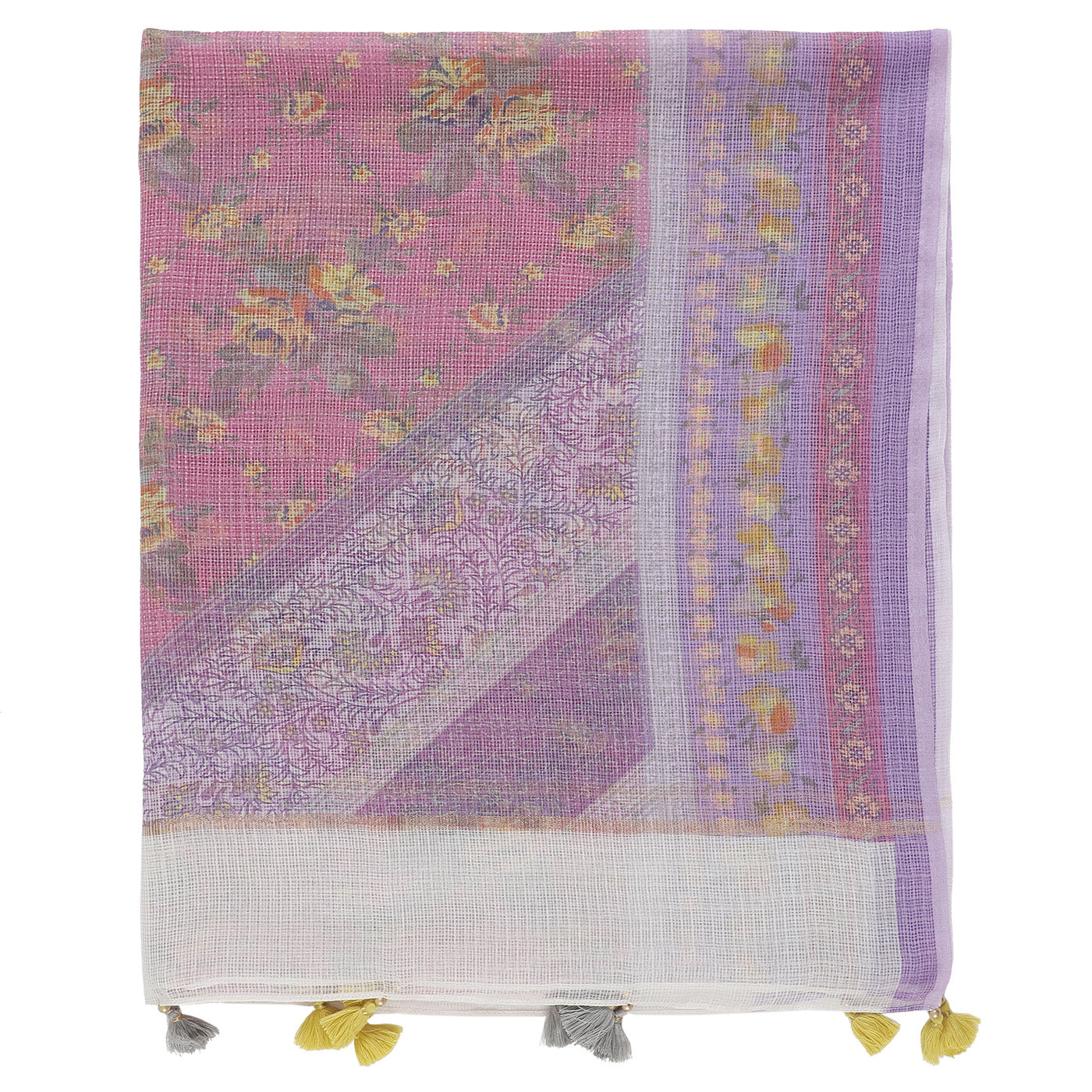 Metallic Accent Cotton Printed Dupatta