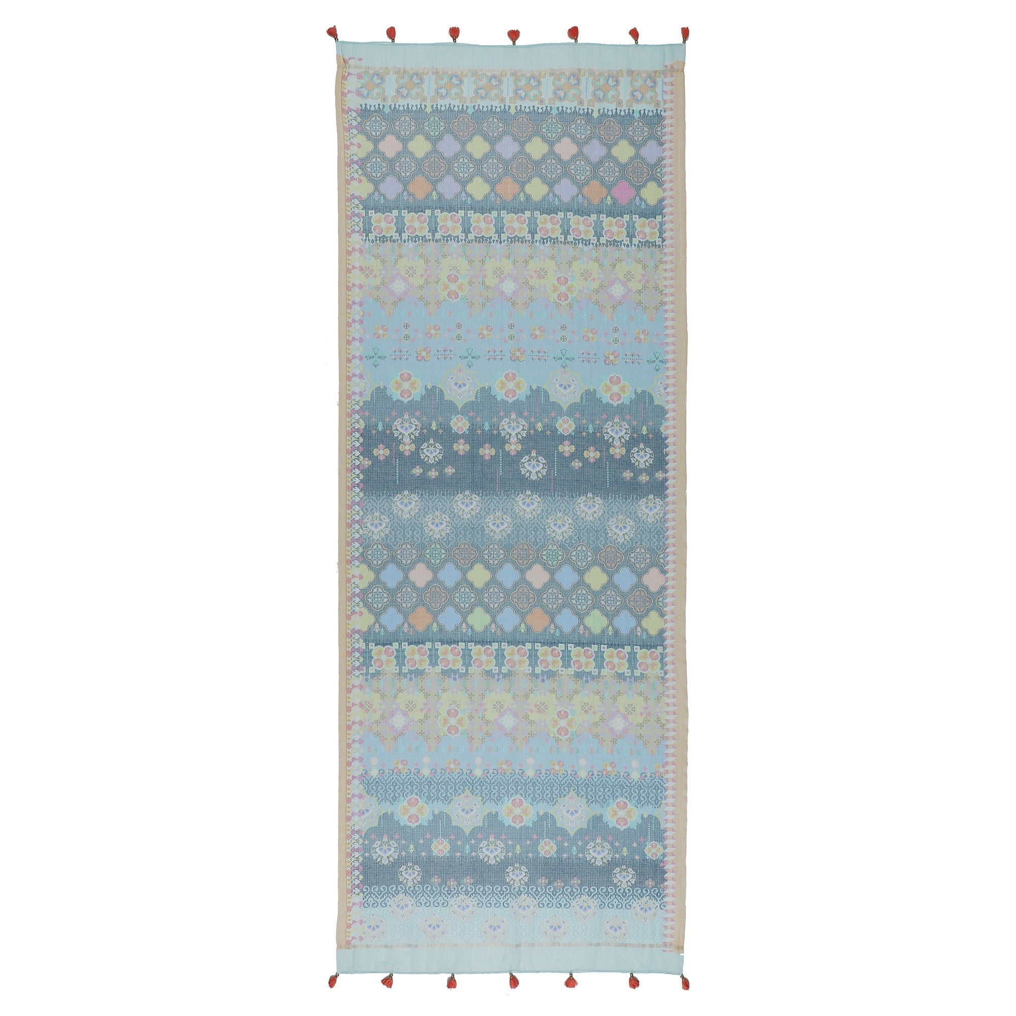 Navrang: Ink Cascade Mix Printed Cotton Silk Dupatta