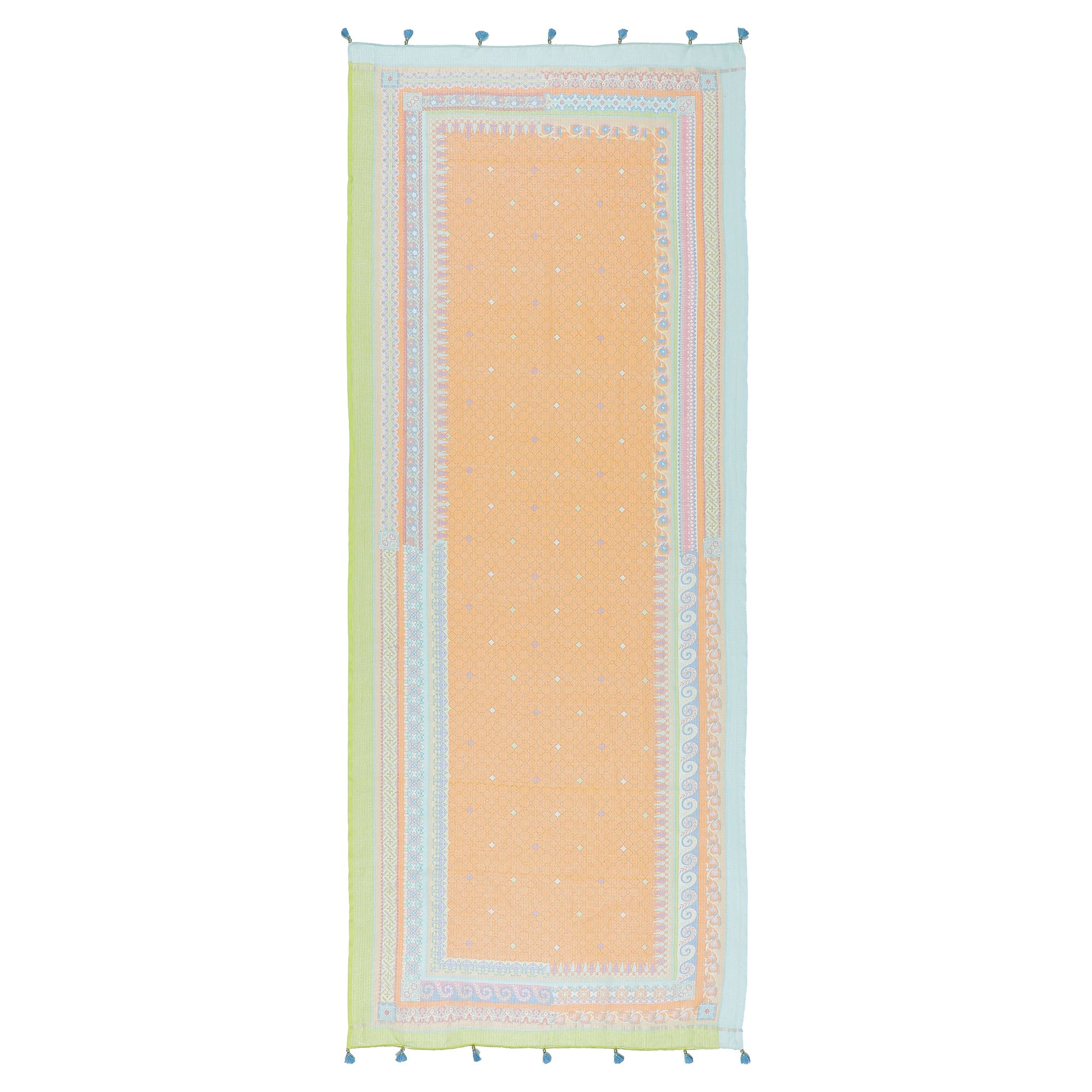 Aanya: Blush Cascade Printed Cotton Silk Dupatta
