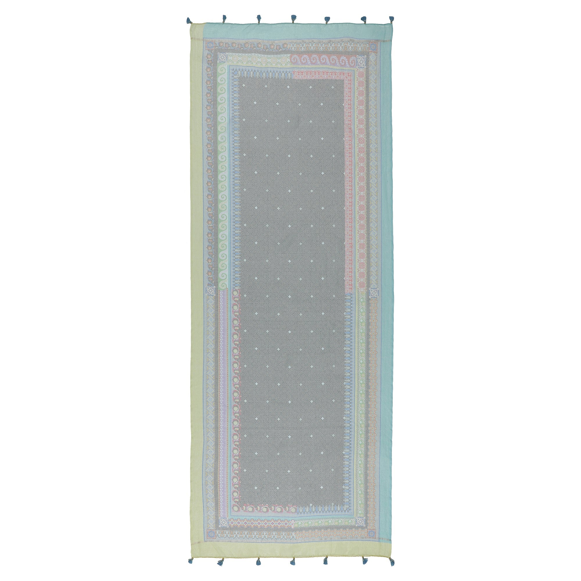 Aanya: Blush Cascade Printed Cotton Silk Dupatta