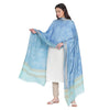 Turquoise Modal Silk Printed Dupatta