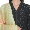 Black Woven Design Unstitched Suit Co-ords Set