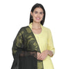 Yellow Woven Design Unstitched Suit Co-ords Set