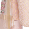Pink Woven Design Unstitched Suit Co-ords Set