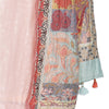 Pink Woven Design Unstitched Suit Co-ords Set