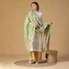 Off White Woven Design Cotton Silk Blend Unstitched Suit Co-ords Set