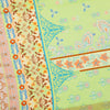 Lemon Woven Design Unstitched Suit Co-ords Set