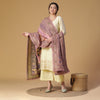 Lemon Woven Design Cotton Silk Unstitched Suit Co-ords Set