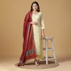 Lemon Woven Design Cotton Silk Blend Unstitched Suit Co-ords Set